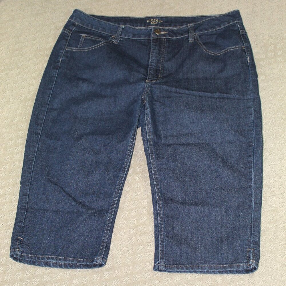 Riders by Lee Women's Sz 2XL Cropped Blue Jeans